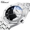 CHENXI Luxury Watches for Men Date Calendar Stainless Steel Man Watch Waterproof Luminous Men's Quartz Wrist Watch