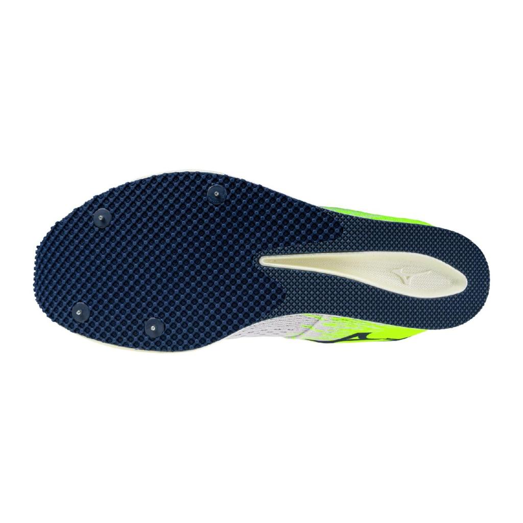 Mizuno Chronodist NEO Track and Field and Size 2E Shoes, Yellow, Navy, White, 24.5 cm,