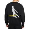 Jordan Casual Knit Crew Neck Basketball Cartoon Sweatshirt Men Tops Black DD3899-010
