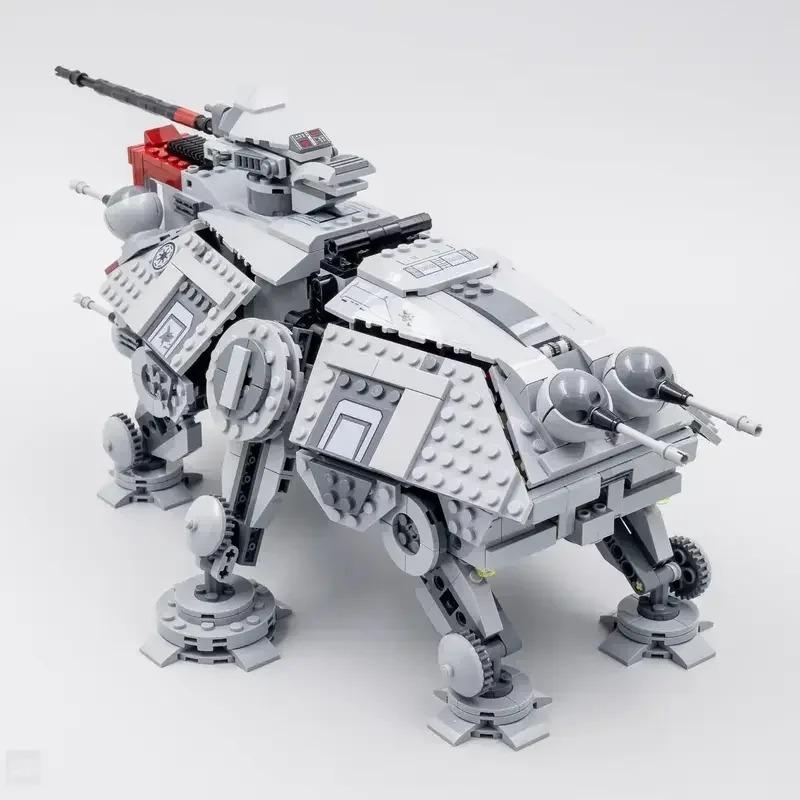 Technical AT-TE Walker 75337 MOC Model 1082PCS Building Block Space Robot Kit Self-locking Bricks DIY Assemble Birthday Gift Toy