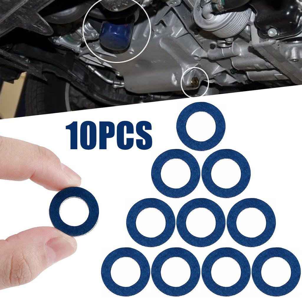 10pcs Oil Drain Gasket Washers Seals Rings for Toyota Lexus Washers Seals Rings Replacement Oil Drain Gasket OEM 9043012031