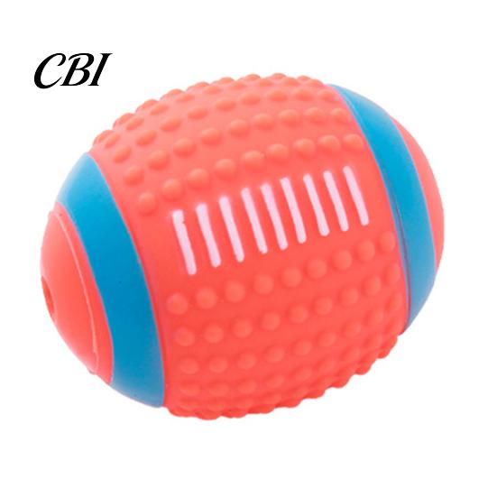 Tough Chew Toy for Dogs Dog Ball, Sound-Producing Rubber Durable Pet Sound Making Toy, Cleans Teeth Interactive Training Outdoor Play Tartar Removal
