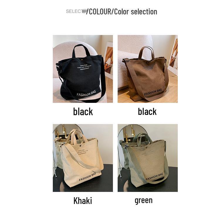 Damen 2023 Canvas Umhängetasche: Geräumiges Retro-Design für Studenten und Pendler