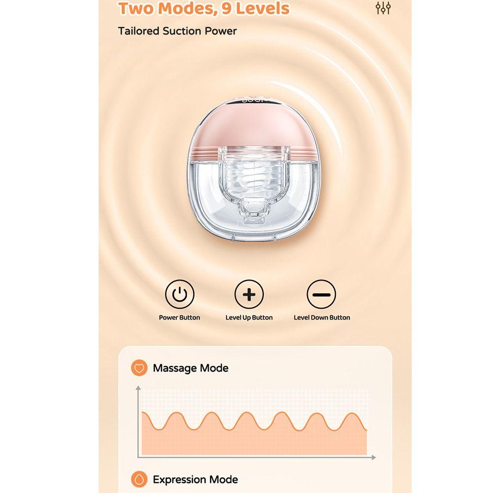 Pompă de sân purtabilă Handsfree Extractor de lapte pentru alăptare Pompă de sân electrică pentru hrănirea bebelușului