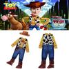 Çocuk Oyuncak Hikayesi Kovboy Woody Tulum Cosplay Kostümü Şapka ve Eşarpla