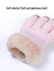 Windproof Waterproof Fleece-Lined Touchscreen Winter Ski Gloves for Kids, Women, Men - Ideal for Outdoor Activities