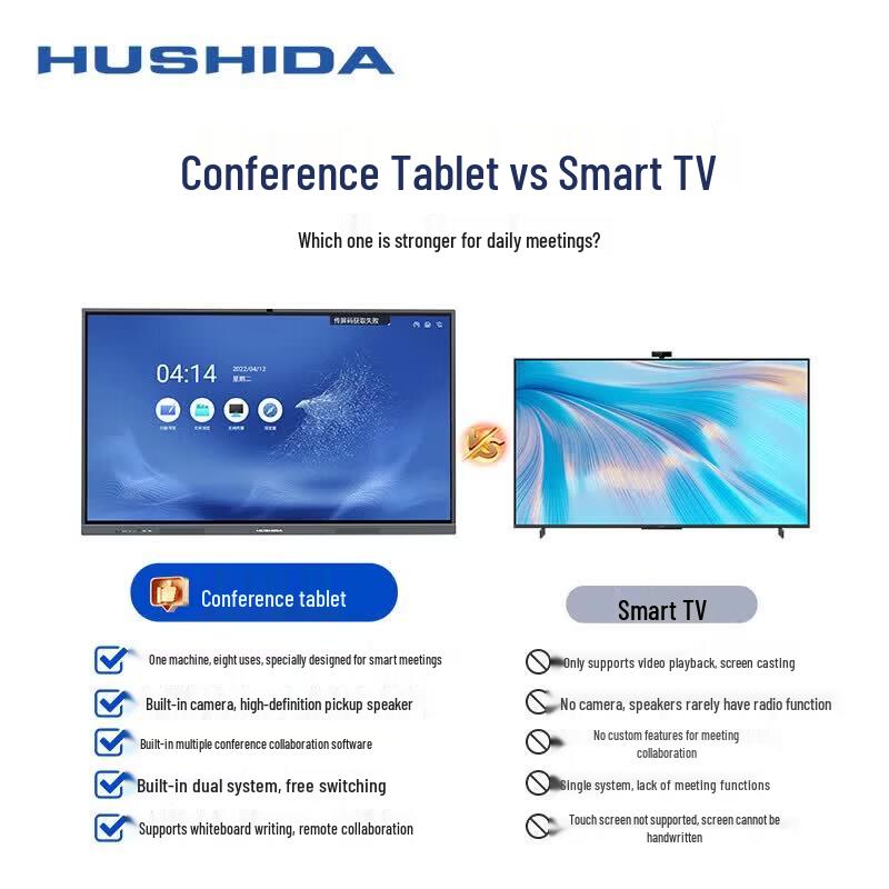 HUSHIDA 100-inch 4K Interactive Flat Panel (CN version)