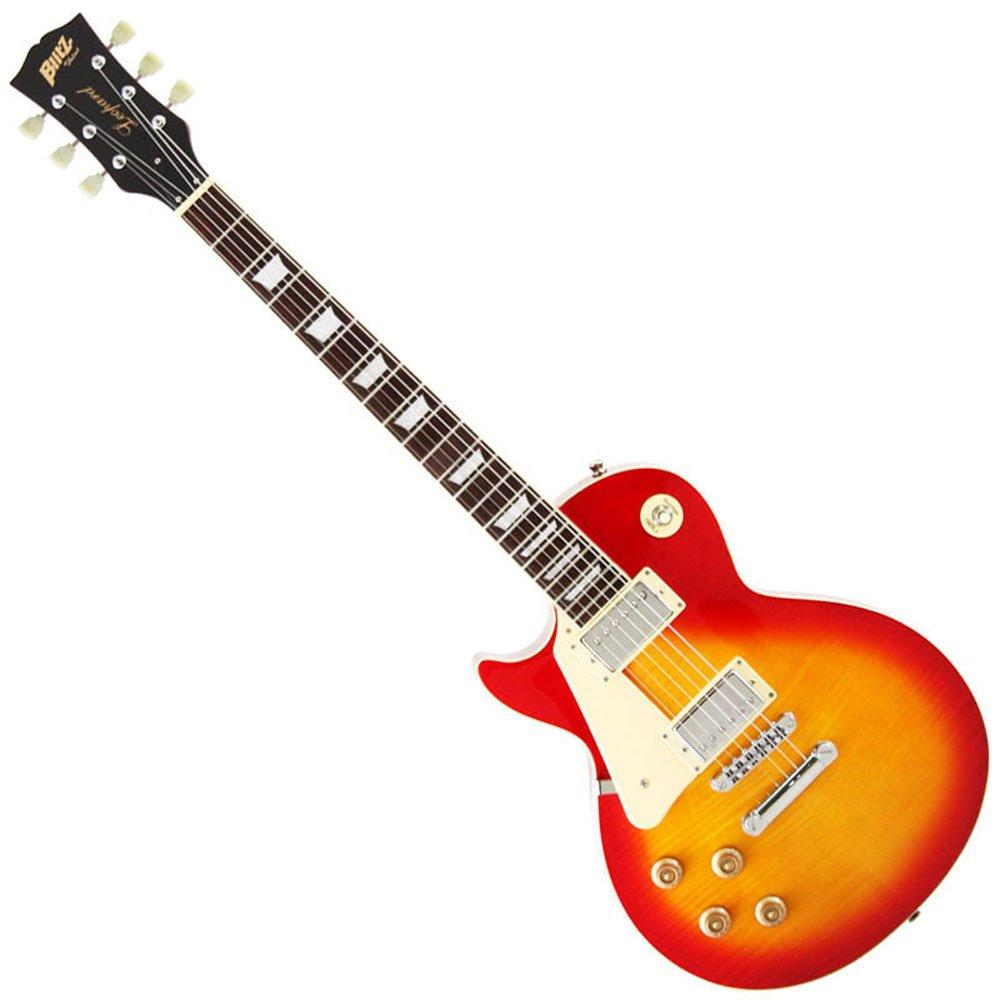 Guitare électrique Blitz BLITZbyARIA, modèle gaucher, étui inclus, BLP-450LH