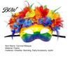 Squisito Accessorio Mascherato Maschera di Carnevale per Uomini Donne, Colorata Arcobaleno Splendida Maschera per Costume di Carnevale, Festa di Ballo Veneziana, Carnevale,