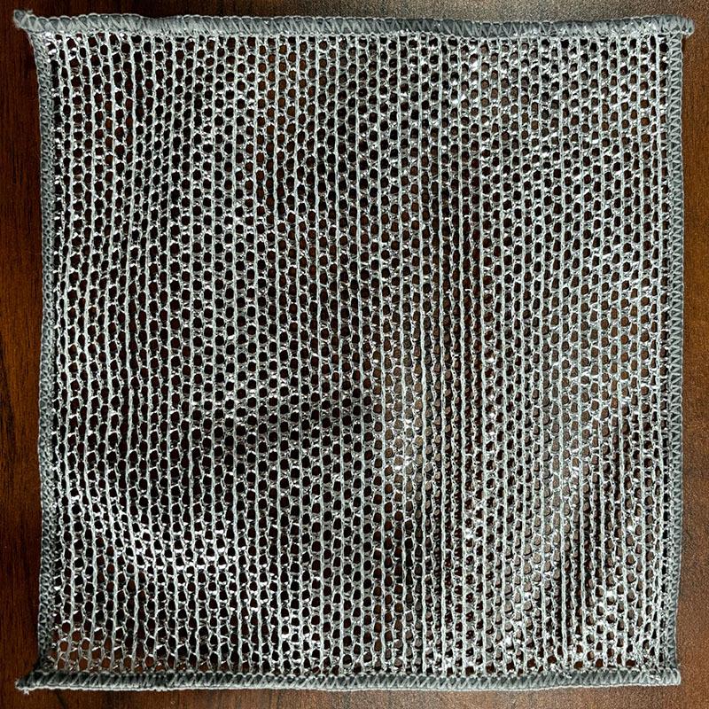 Silver Double-Layer Steel Wire Kitchen Cleaning Cloth - Oil & Stain Resistant однослойный