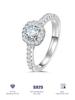 Guangzhou Aivenchy Lab Grown Diamond Ladies Ring Fine Jewelry S925 Sterling Silver Rhodium Plated Women Moissanite Finger Ring