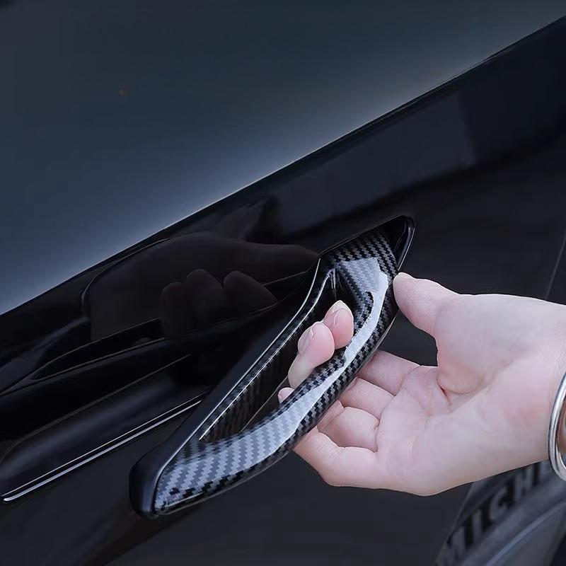 For Tesla Y/YL/3 2019-2025 Door Handles Exterior Door Handle Stickers Replacement Decoration Modification Supplies Accessories