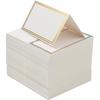 50 stuks 10,2x8,4cm Blanco Opvouwbare Dubbelzijdige Goudfolie Tafelkaart Verjaardagsfeest Bruiloft Gast Instructiekaart Feestartikelen