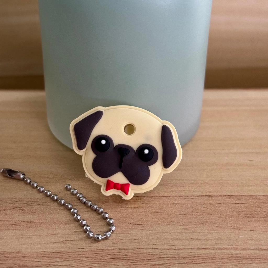 1&2 Pcs Cartoon Keychain Stitch Minnie Key Chains Spider Cartoon Man Cat Key Cover Caps Car Keychain Key Ring Holder Women