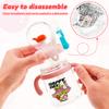 300ml Creative Whale Squirt Water Cup Detachable Lovely Baby Drinking Cup Leakproof Protable Kids Outdoor Travel Water Bottle