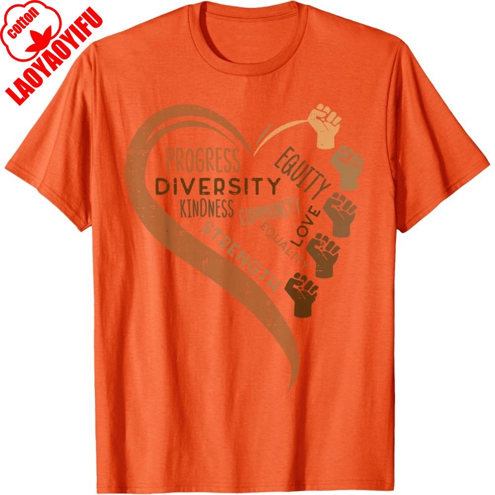 Black History Fists Diversity Equity Melanin African Women TShirt Creative Ropa Mujer Tops High Quality Cotton T Shirt S