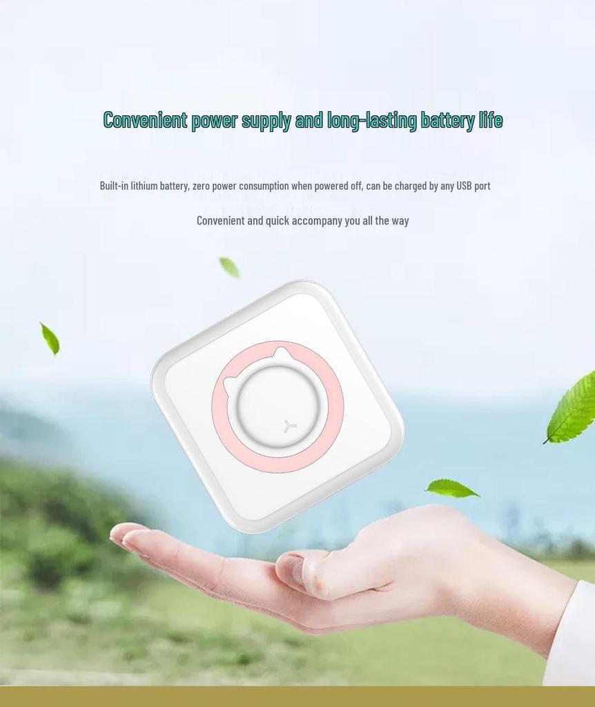 Pocket-Sized Bluetooth Thermal Printer for Students: Portable Mini Photo, Text, and Label Printing