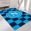SSC Napoli Logo Teppich für Wohnzimmer Schlafzimmer Zuhause Sofadekoration, Kinderspiel Rutschfeste Bodenmatte