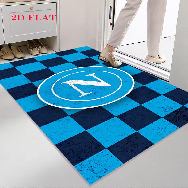 SSC Napoli Logo Teppich für Wohnzimmer Schlafzimmer Zuhause Sofadekoration, Kinderspiel Rutschfeste Bodenmatte