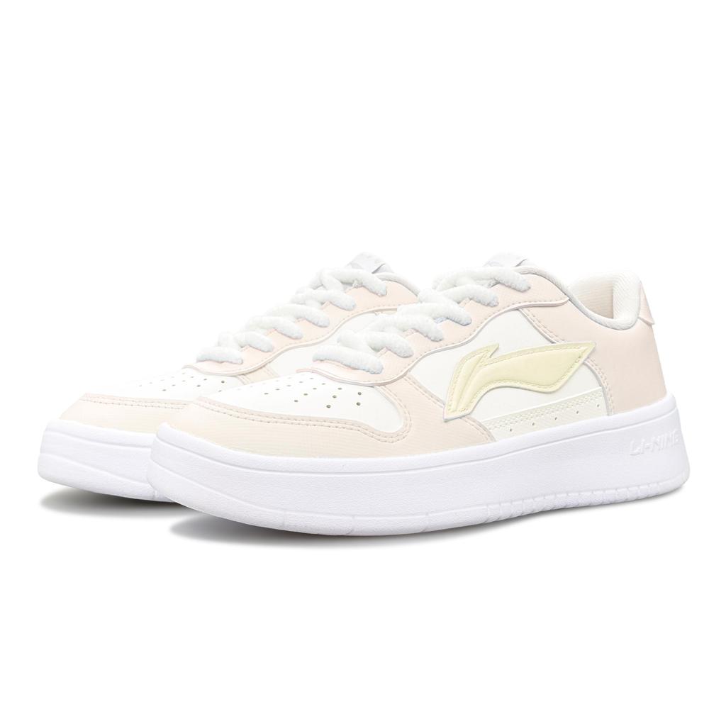 Li Ning Floating Boat Slip Resistant Abrasion Resistant Low top Skateboard Shoes Women's Orange Yellow AGCS420-6(Team879-)