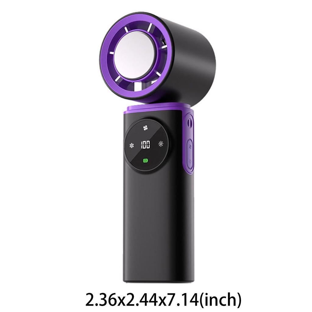 Mini Pocket Cooling Fan with Ice Cooling Rechargeable Personal Fan 3600mAh for Travel Outdoor Activities Gifts for Women