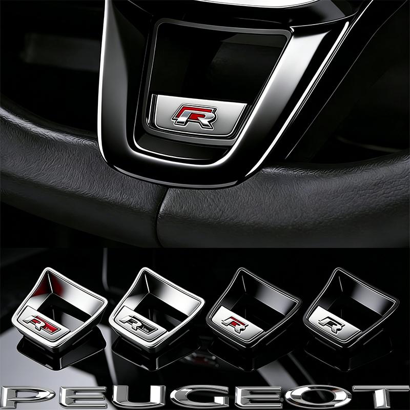 Car Steering Wheel Logo Emblem Sticker Decals For VW GTI Polo Golf Jetta MK6 MK7 MK8 Passat B6 B7 B8 Tiguan CC T-ROC Tire Valve