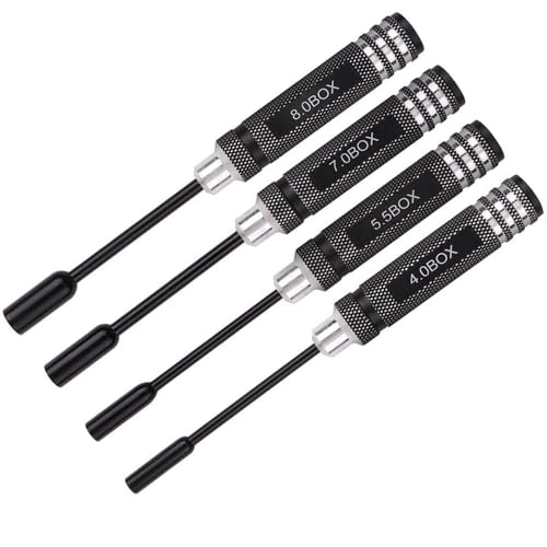 YIFAGOHY Nut Driver Set, Model Hex Socket Nut Driver for Model Airplane Repair