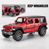 1/22 Jeeps Wrangler Rubicon Alloy Diecasts & Toy Vehicles Metal Toy Car Model Sound and Light Pull Back Collection Kids Toy Gift