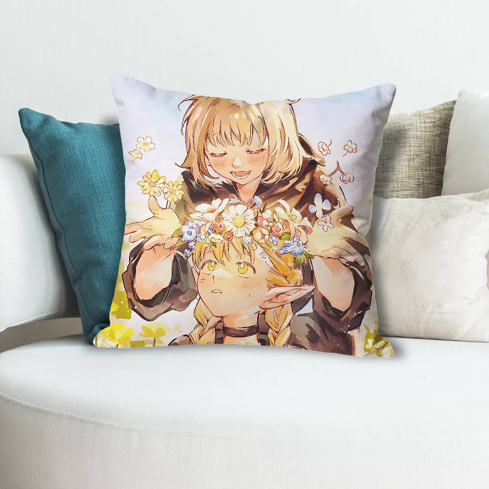 DDelicious in DDungeonsS Anime Celebrity Merchandise AllMatch Printed Pillow Case Sofa Car Office Room Decoration Protector