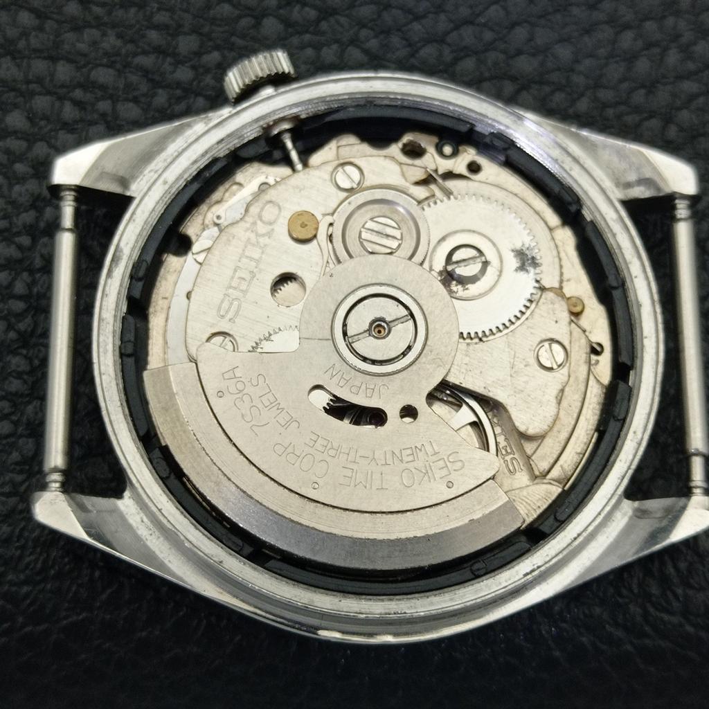 JAPAN VINTAGE SEIKO AUTOMATIC 7S36A MENS GREEN COLOR DIAL WATCH a701408-5 R206b-a701408