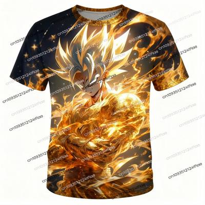 2025 New Dragon Ball Z Anime Kids T-shirt Adult Men/Women Goku 3D Printed Street Tshirt Sports Quick-drying T Shirt