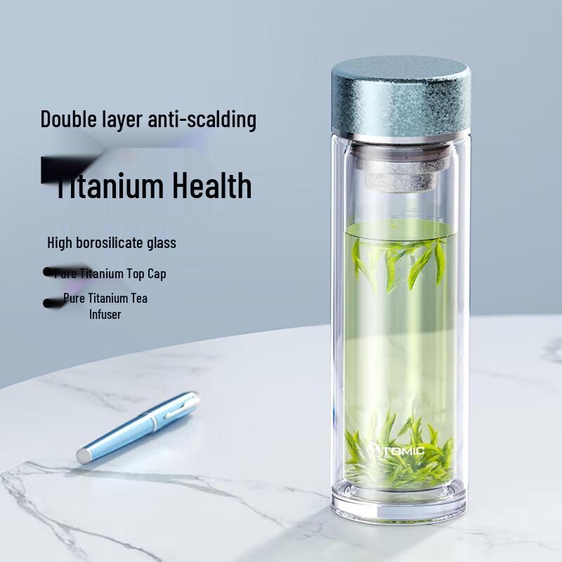 Temeike Double-Layer Insulated Water Bottle