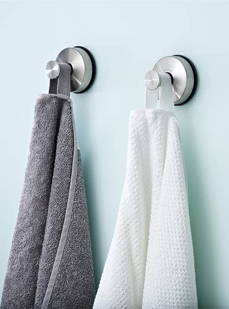 JOMOLA Suction Cup Wall 5kg Weight No Drilling Coat Hook for and Silver Hook, Strong, Capacity, Required, Non-Scratch Entryways, Bathrooms, Bathrooms,