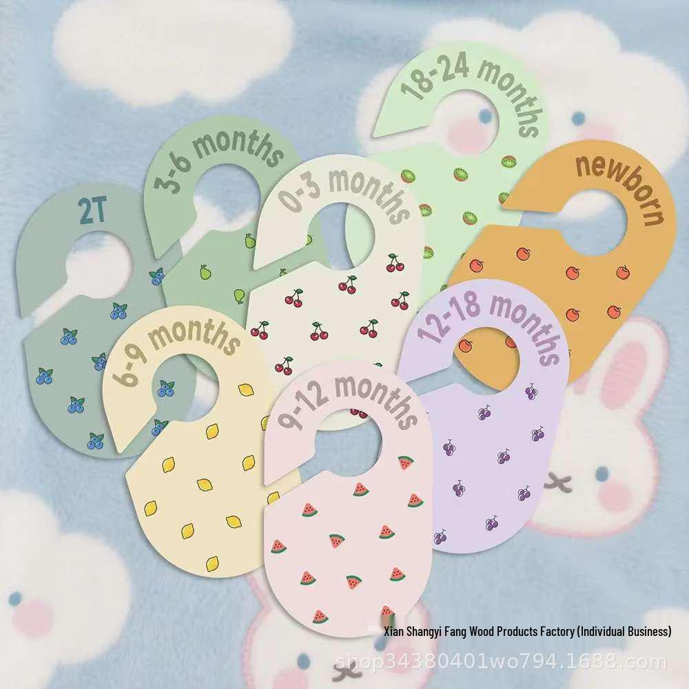 In-Stock Double-Sided Baby Wardrobe Divider: Children s Closet Milestone & Clothing Organizer