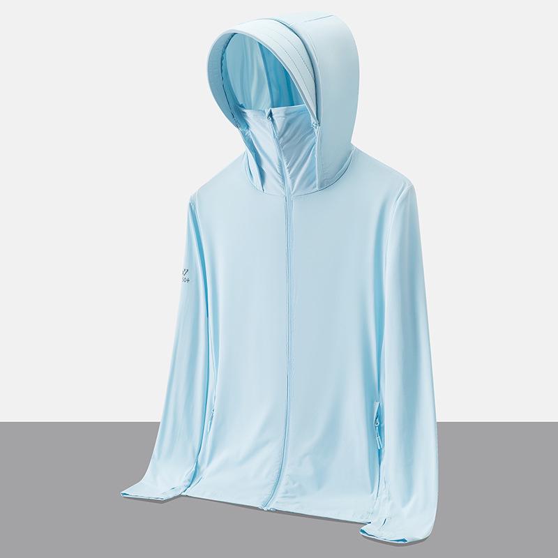 

Мужская куртка для рыбалки с защитой от УФ-лучей - Ледяной шелк, Дышащая, С длинным рукавом, Готовая к лету 3XL