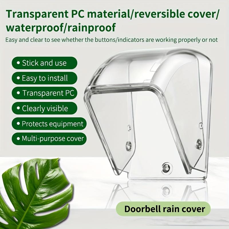 

1 шт. Прозрачный всепогодный чехол для дверного звонка - Телескопическая складная конструкция для легкой установки | Защита от дождя и брызг | Универсальная посадка E10