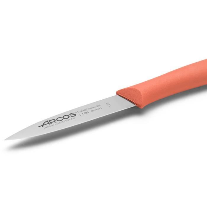 ARCOS Nova - Coffret 3 Couteaux d'Office (85 Mm), 3 Couleurs