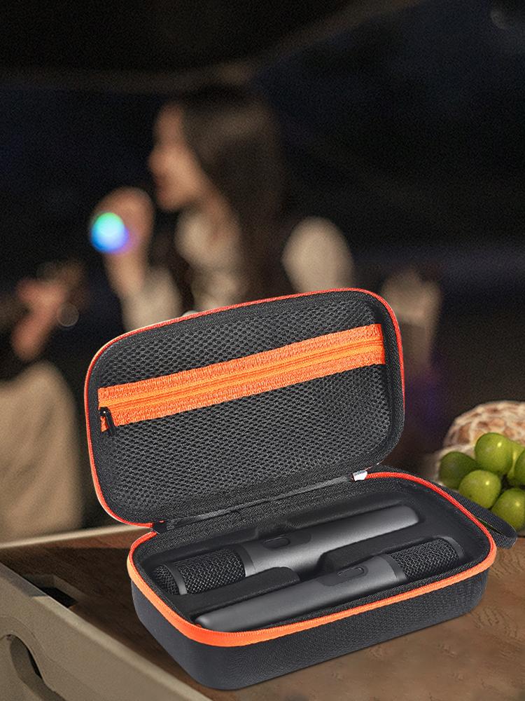 Rechargeable Battery Handheld Dual Mic Travel Carrying Bag Waterproof Mic Travel Bag for JBL PartyBox Wireless Mic