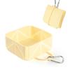 Silikon Faltbare Hundenapf Auslaufsicher Leicht Katze Faltnapf 500ML Mit Karabiner Faltbarer Haustier Reise Napf Picknick