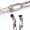 CFMOTO 450SR Stainless Steel Exhaust Pipe: Front, Middle, and SC Tail Sections for Motorcycles.