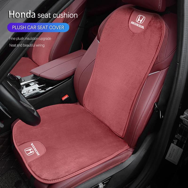 Car Seat Cover Winter Warmth Plush Auto Cushion Accessories For Honda Civic Fit Jazz Accord Pilot CRV Odyssey Passport City HRV