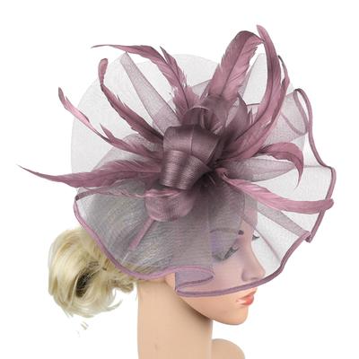 Hair Head Bands Hats For Women Headwear Church Feather Clip Fascinators Hat Wedding Party Cap For Non Slip Head Bands
