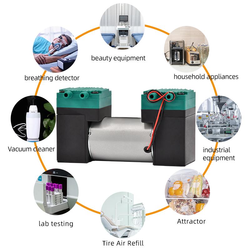 DC Diaphragm Vaccum Pump High Negative Pressure Air Suction Vaccum Pump 90Kpa 15L