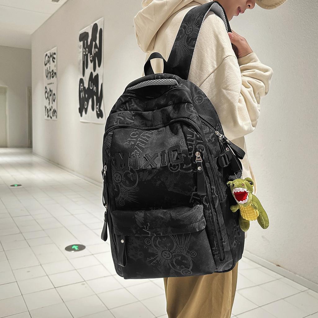 Schoolbag Large Capacity Multi-layer Schoolbag Junior High School Girls High School Students Backpack Burden Reduction Ultra Lightweight College