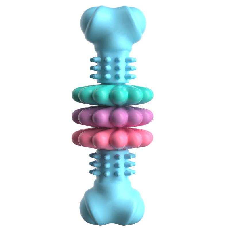 Pet Teething Toy TPR Bone Meaty Pet Toy Dog Toy Gnawing Resistance Teething Toy Dog Bone Shape Interactive Toys Teething