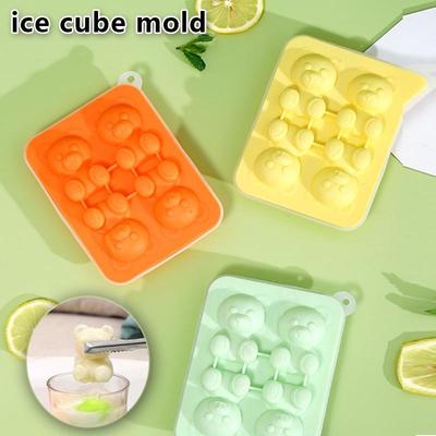 Silicone Bear Ice Mold Little Teddy Bear Shape Ice Cube Silicone Mold Ice Tray Whisky Silicone Ice Box