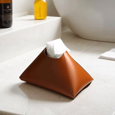 1 unidad Caja de pañuelos Minimalista Nórdica Multiusos Oficina Hogar Coche Porta pañuelos de Cuero Uso de Escritorio y Vehículo Caja de Almacenamiento de Pañuelos