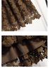 Elegant Plus Size Lace Patchwork Mid-Length Autumn Skirt