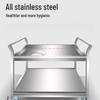 Stainless Steel 2-Tier Service Cart