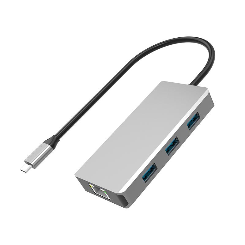 Docking Station Usb 3.0 Hub 10 in 1 TYPE C to SD TF Card Reader RJ45 1000M PD 100W  Splitter Usb Hub Adapter